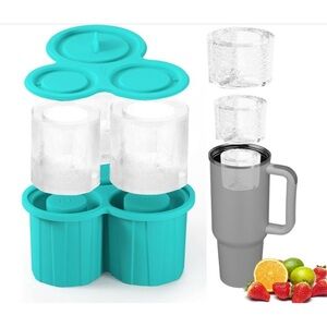 Ice Mold Ice Cube Tray for Stanley Cup 40Oz Tumbler 3 Pcs Silicone Cylinder PICK
